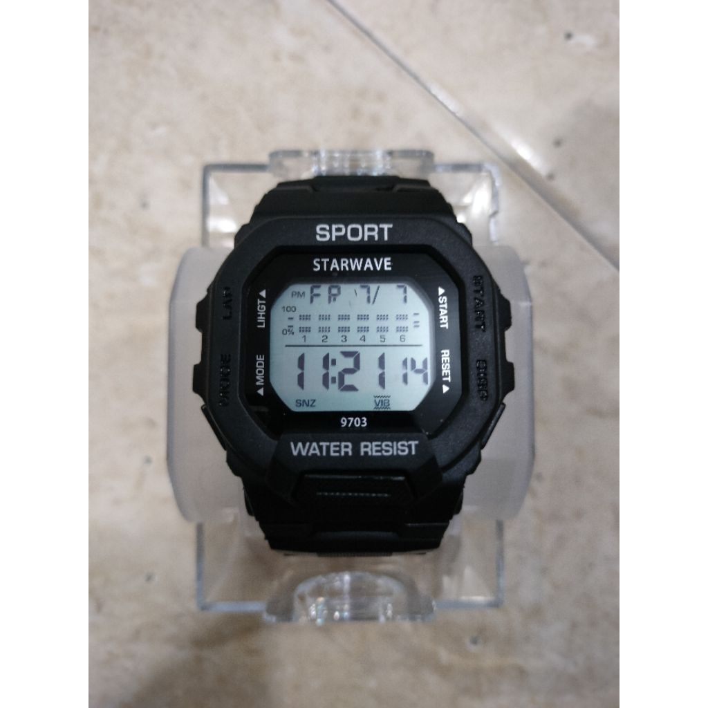 jam tangan digital kotak buat cowok cewek