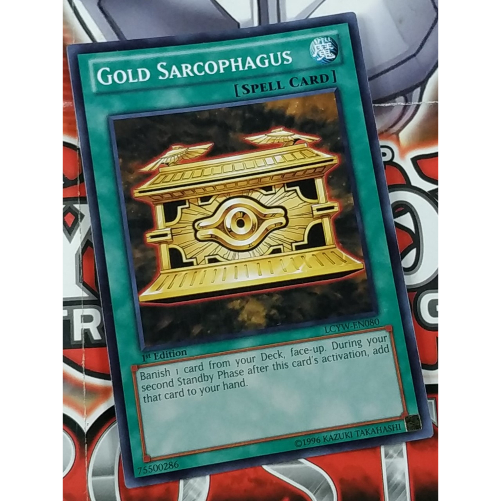 YuGiOh - Gold Sarcophagus (LCYW-EN080) - Common - Spell Card - Trading Card Game ORIGINAL