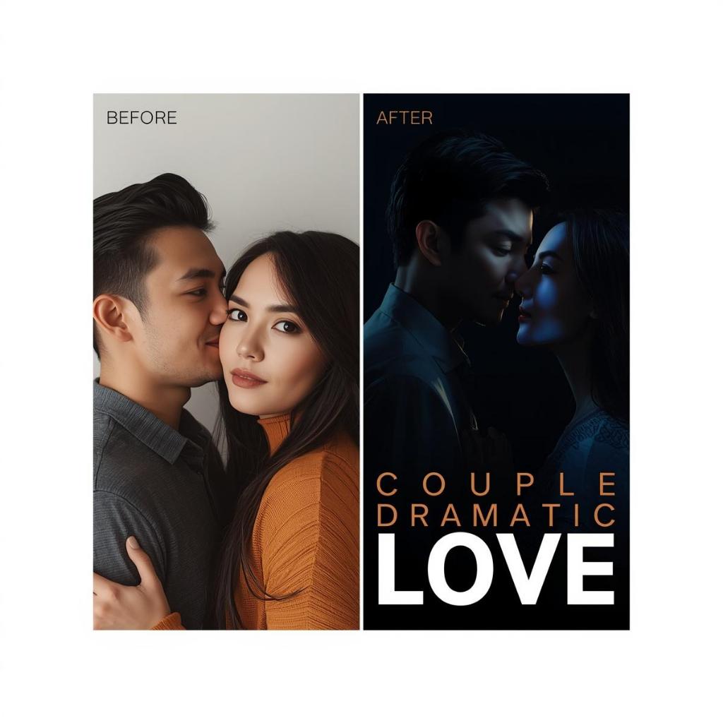 Edit Foto Couple Dramatic Love