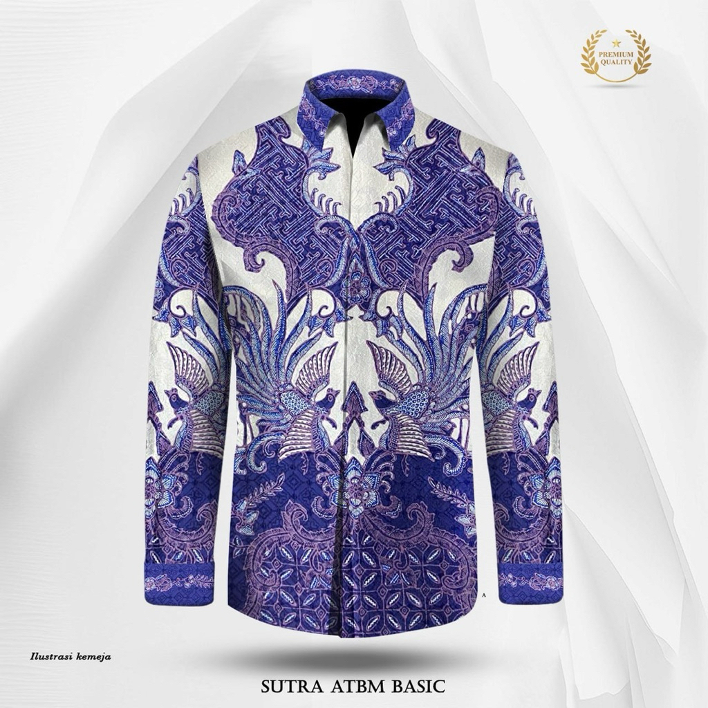 KAIN BATIK TULIS SUTRA ATBM POLA KEMEJA PREMIUM- BY58