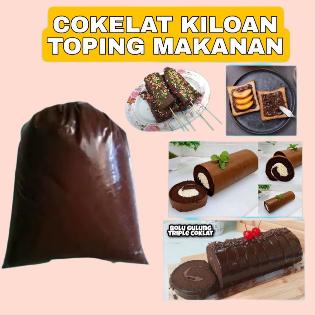 Coklat Cair Kiloan Manis/Selai Coklat Isian Toping Makanan