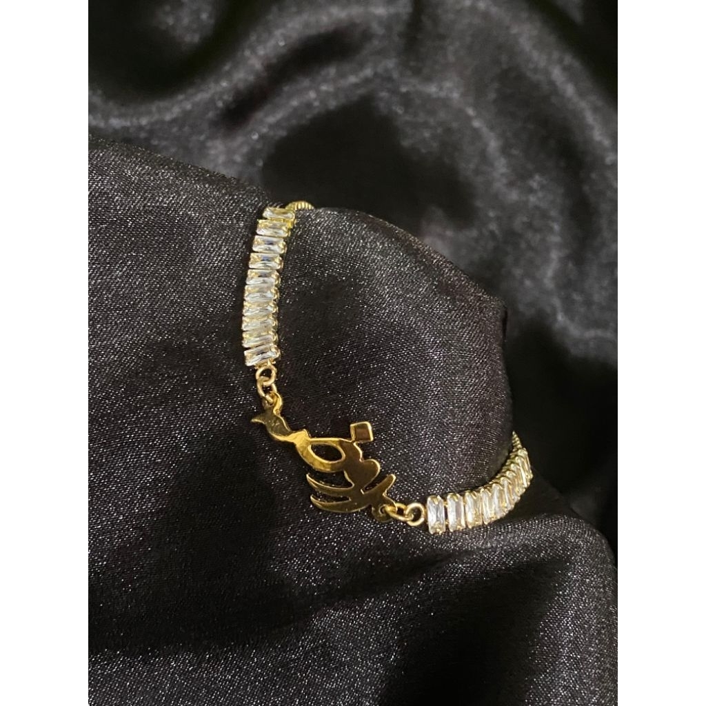 gelang titanium custom nama Arab