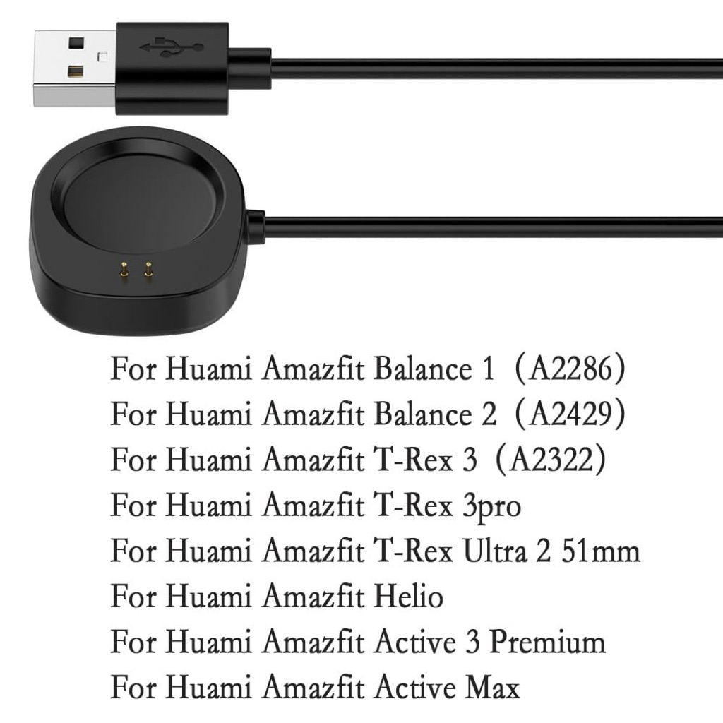 Charger Magnetic Usb For Amazfit Balance/ Balance 2/ Active Max/ T-Rex 3/ T-Rex 3 Pro/ T-Rex Ultra  