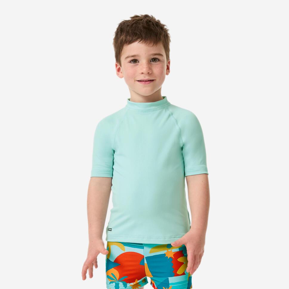 Decathlon NABAIJI Baju Lengan Pendek Anti UV Renang Anak Biru Muda - 8851782