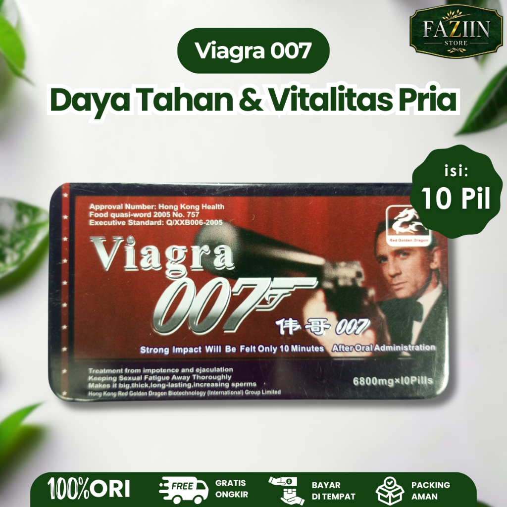 Viagra 007 Merah Obat Kuat ORIGINAL Tingkatkan Stamina Pria dan Vitalitas Tubuh