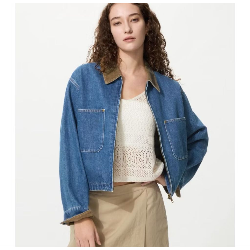 Jaket Jeans Uni 2 Warna