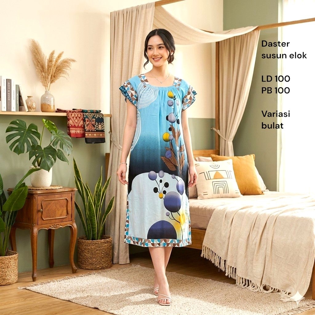 Daster Elok Tangan Susun Terbaru ( dst susun Elok)