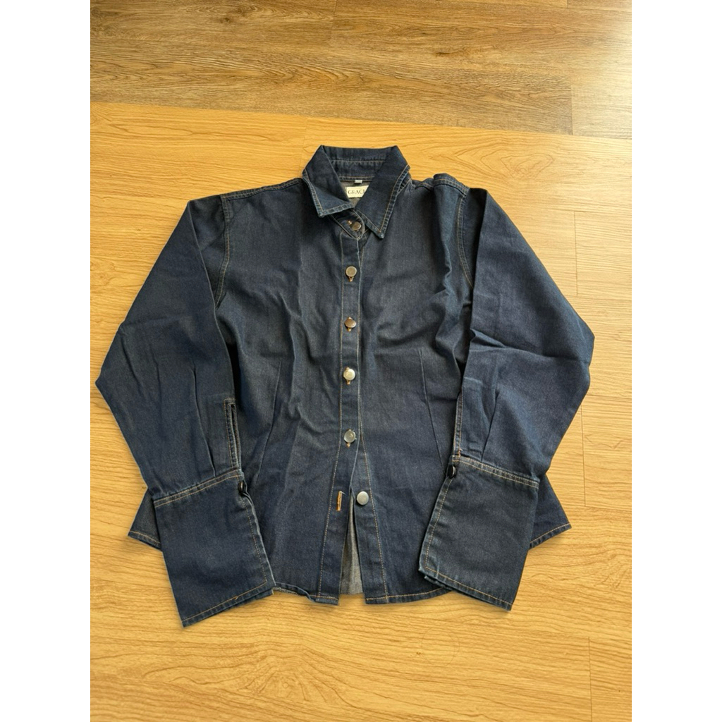 (preloved) atasan denim gracias label
