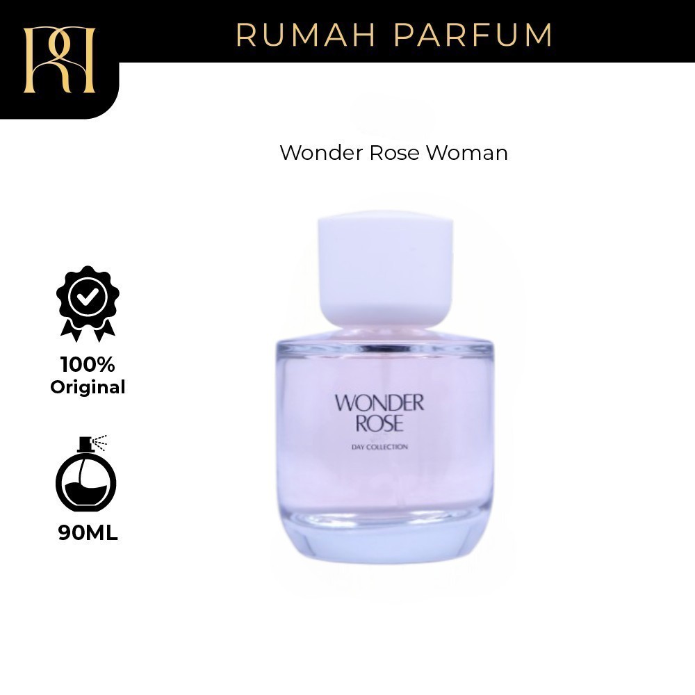 Parfum Wanita Zara Wonder Rose Woman (90 mL) Perfume Cewek Tahan Lama dan Wangi