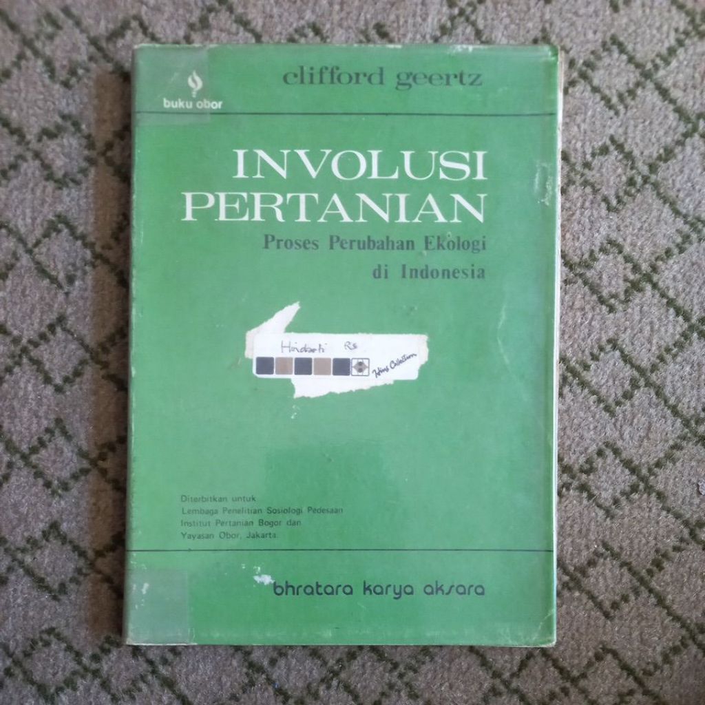 INVOLUSI PERTANIAN. CLIFFORD GEERTZ 1976