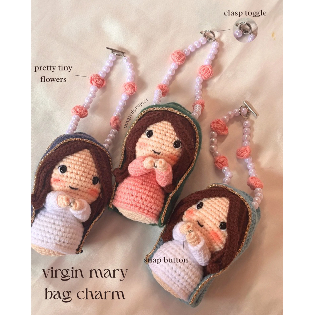 Tangled Project | Virgin Mary Bag Charm Bunda Maria