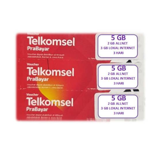 Voucher Telkomsel 5 GB 3 Hari