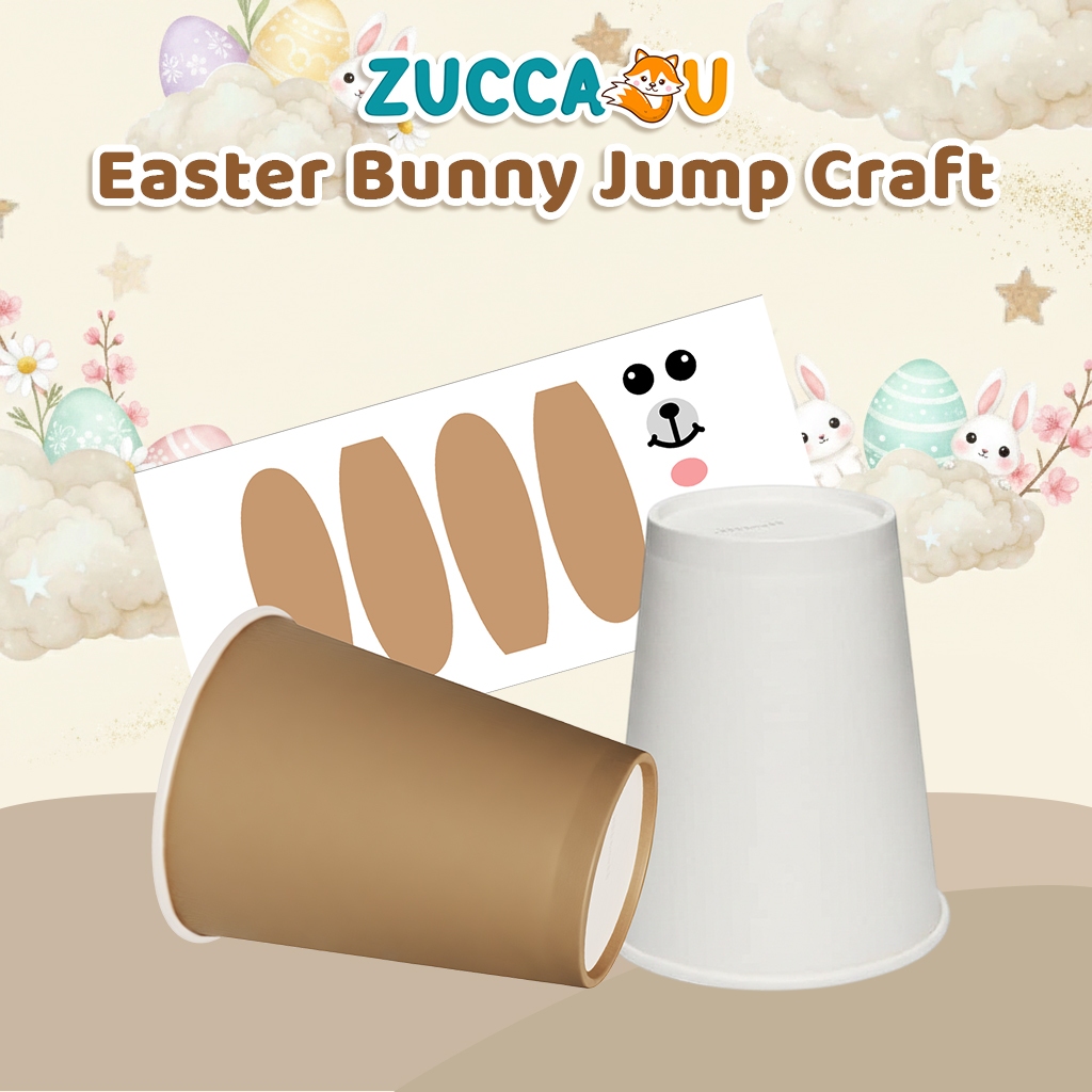 Zuccaqu Easter Bunny Jump Craft | Hampers Art and Craft Tas Paskah | Cari Bingkisan Hampers
