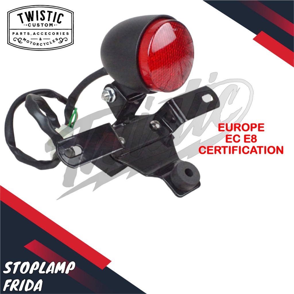 Stoplamp Frida Lampu Rem Belakang Motor Custom W175 Benelli Universal