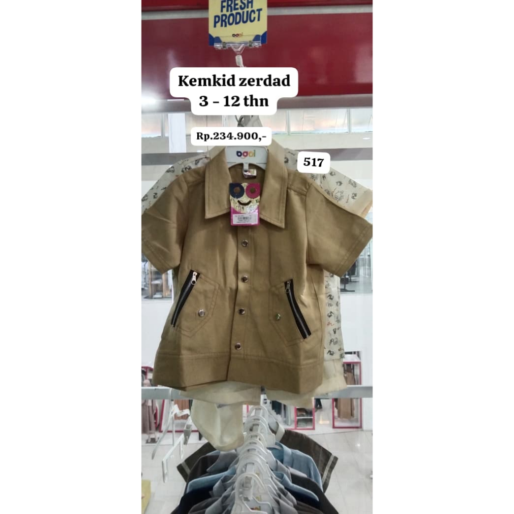 Kemkid Zerdad | Kemeja Koko anak Zerdad | Koko Anak | Baju Koko Anak Terbaru | Baju koko anak rabban