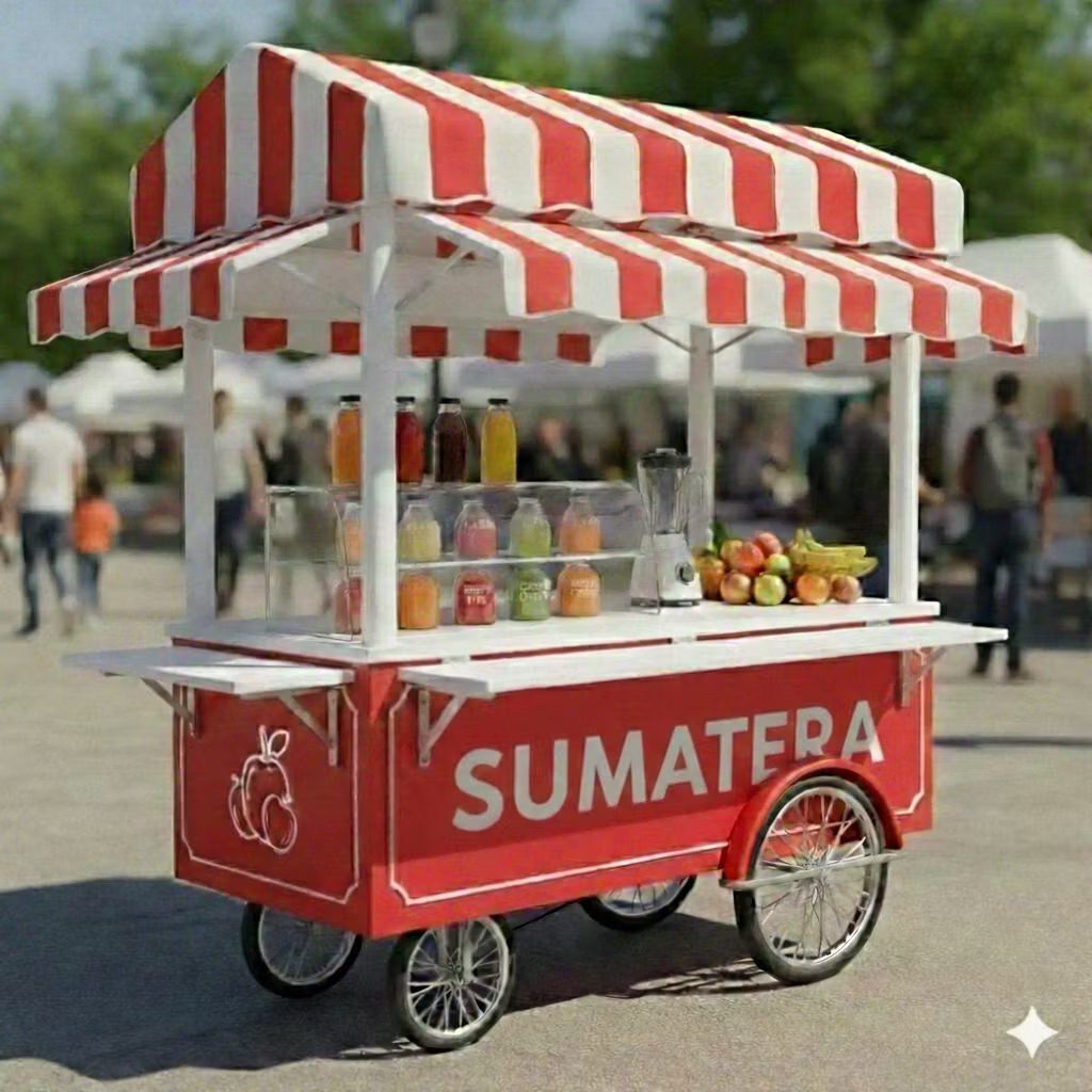 gerobak booth matcha booth minuman booth custom