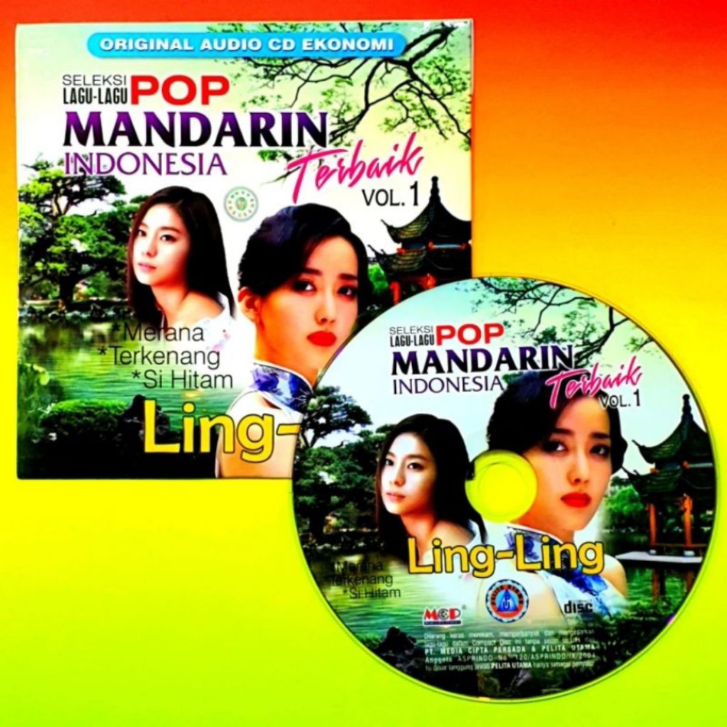 Kaset cd lagu pop mandarin Indonesia - cd lagu mandarin lokal - cd musik lagu mandarin ling ling - c