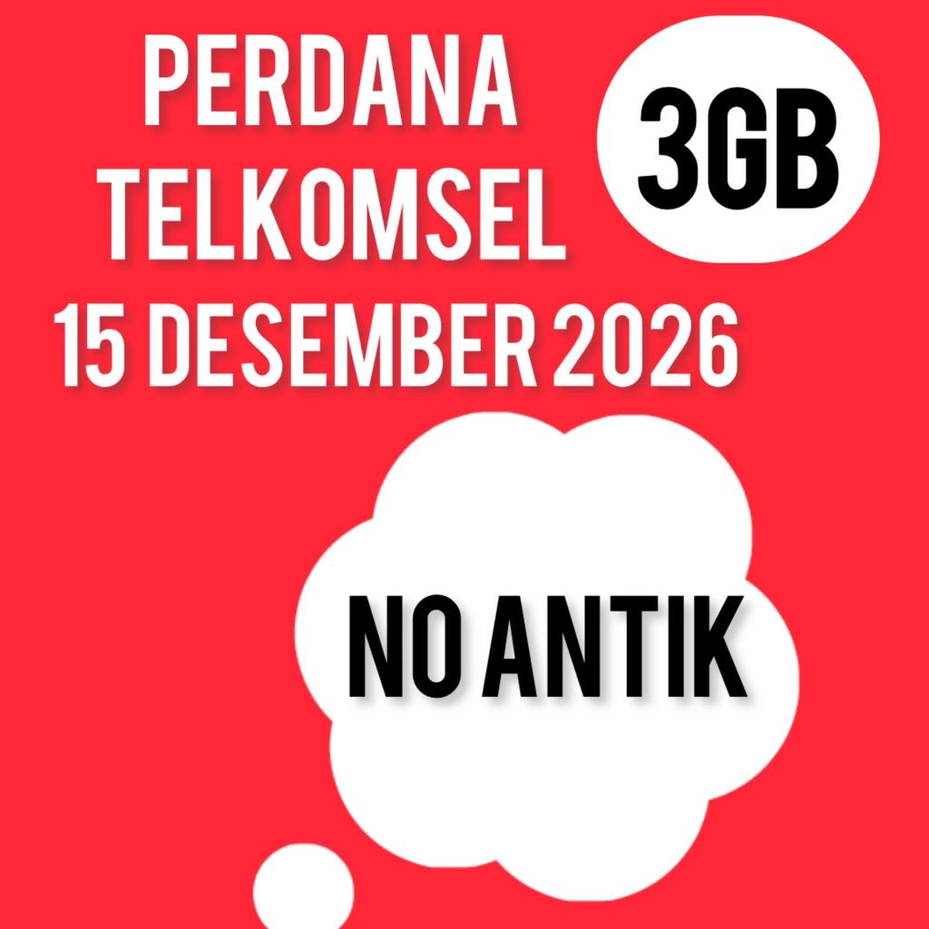Perdana Telkomsel 3GB 11 DIGIT NO ANTIK