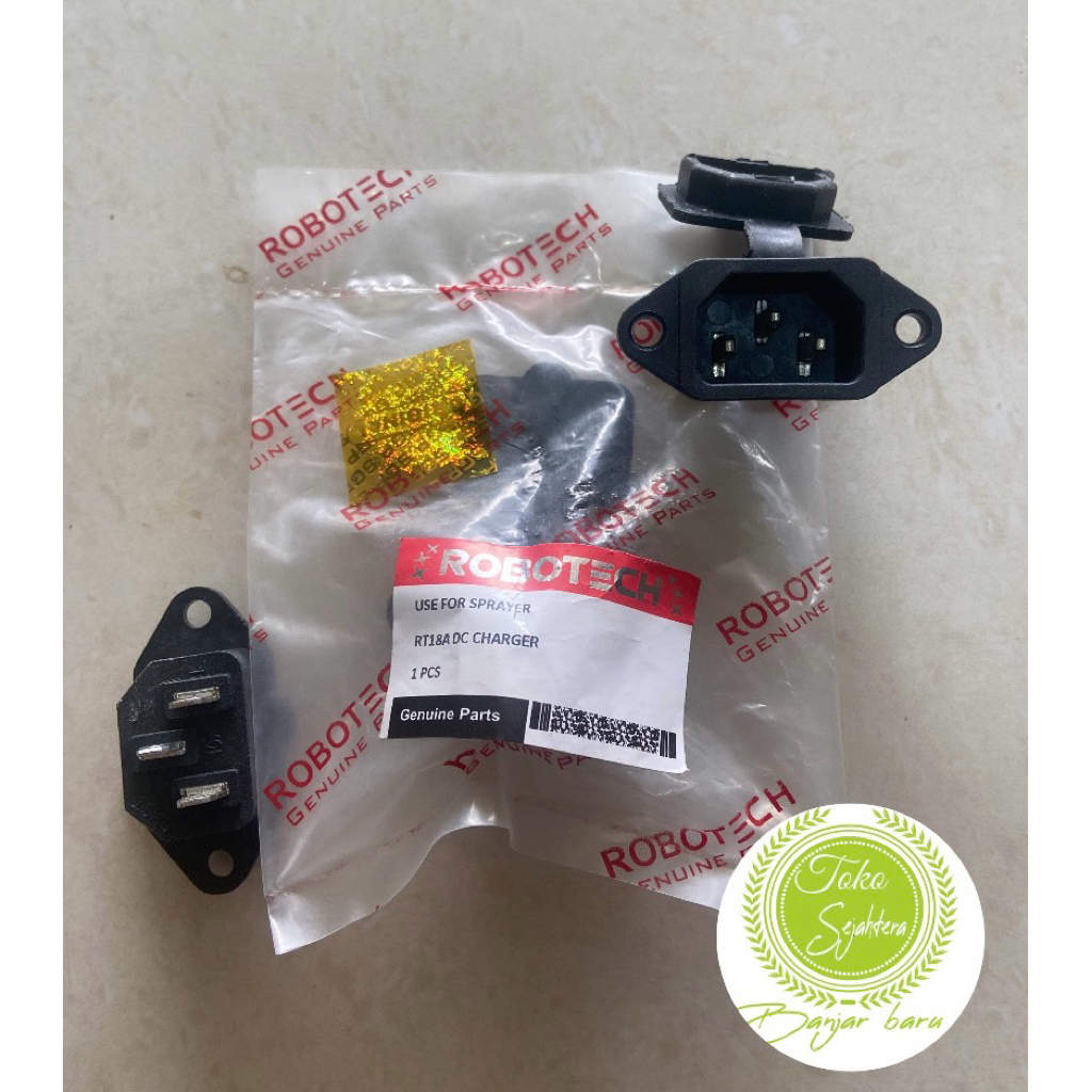 Soket cas charger sprayer elektrik merk robotech original siap pakai