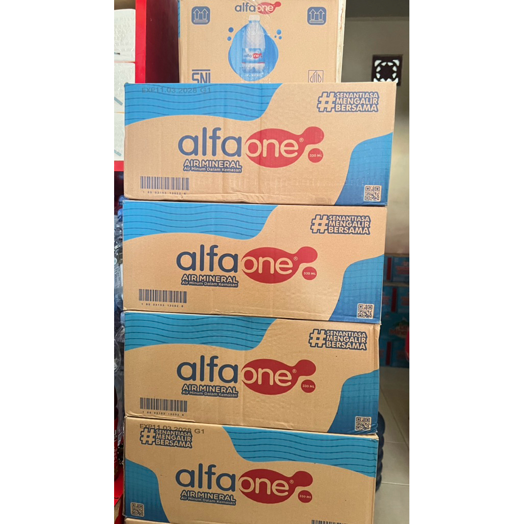Alfaone botol mini 330ml x 24 botol