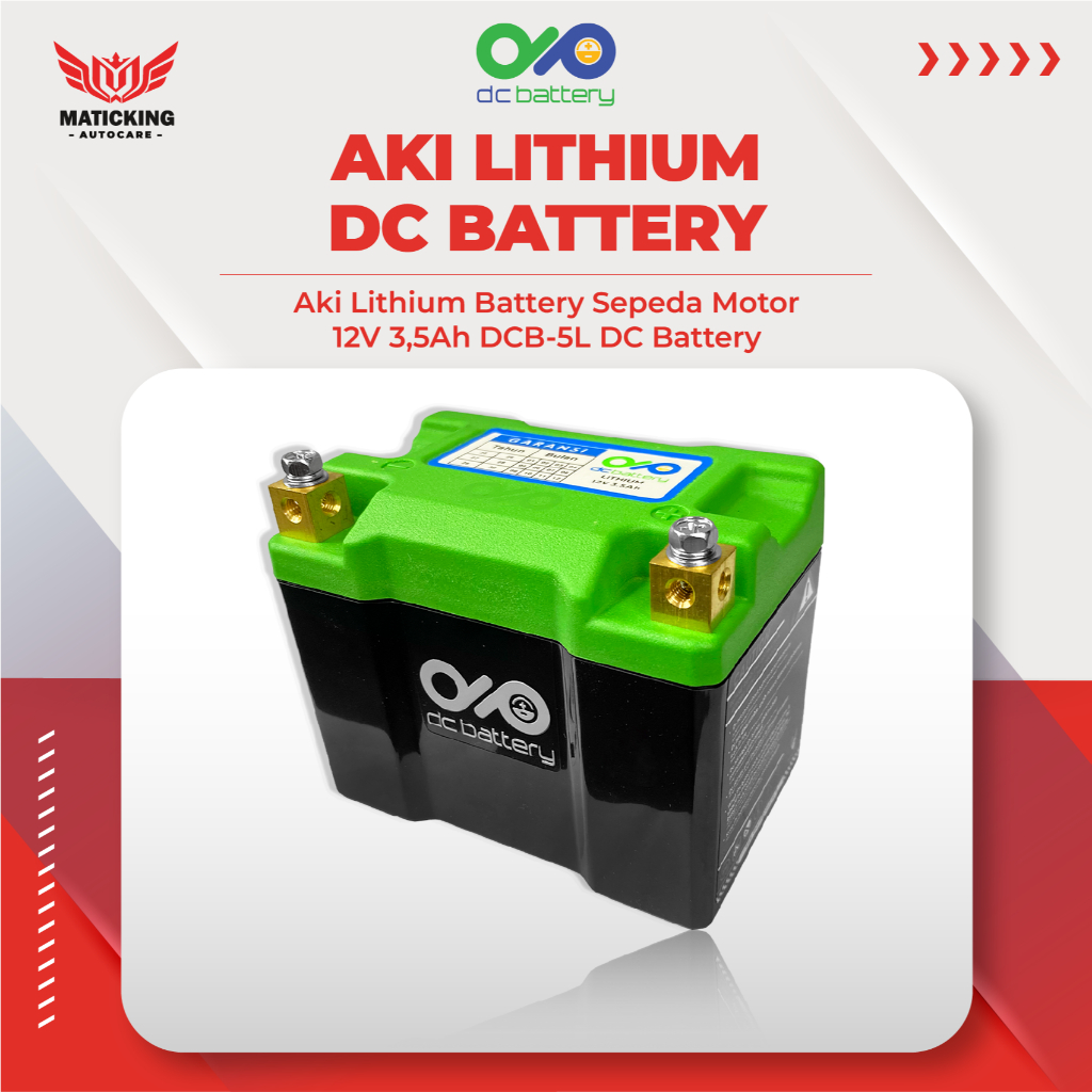 DC Battery Aki Accu Motor Lithium Jupiter Vixion Vega R15 WR Xabre XSR Lexam Byson 110 125 150 155 Z