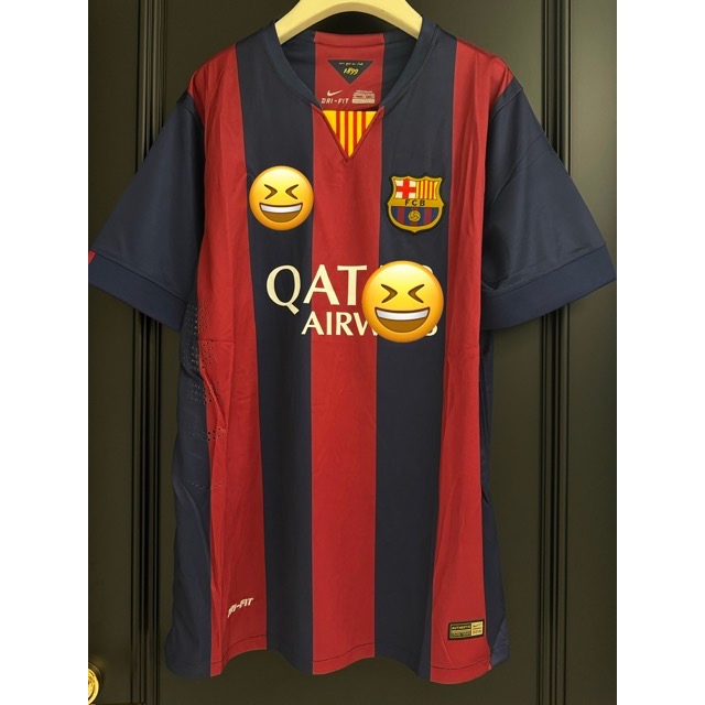 Jersey Bola Barcelona Home 2014/2015 Retro Klasik Premium Fans Version