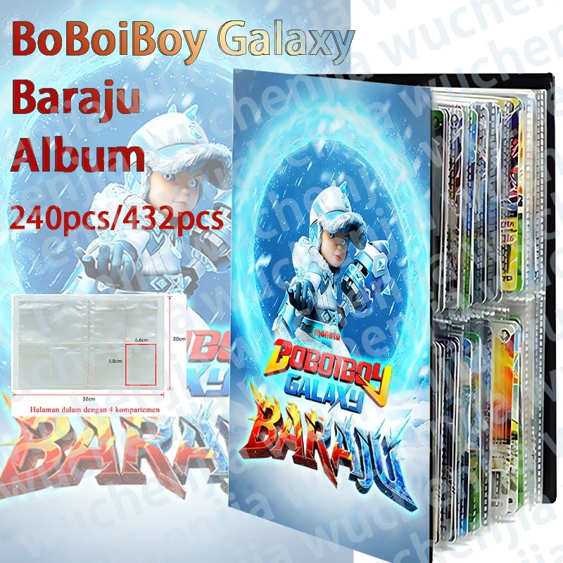 [Ready Stock] 240PCS/432PCS Kartu Blizzard Mainan Boboiboy Galaxy Album Kartu - Hanya Buku Album Kar