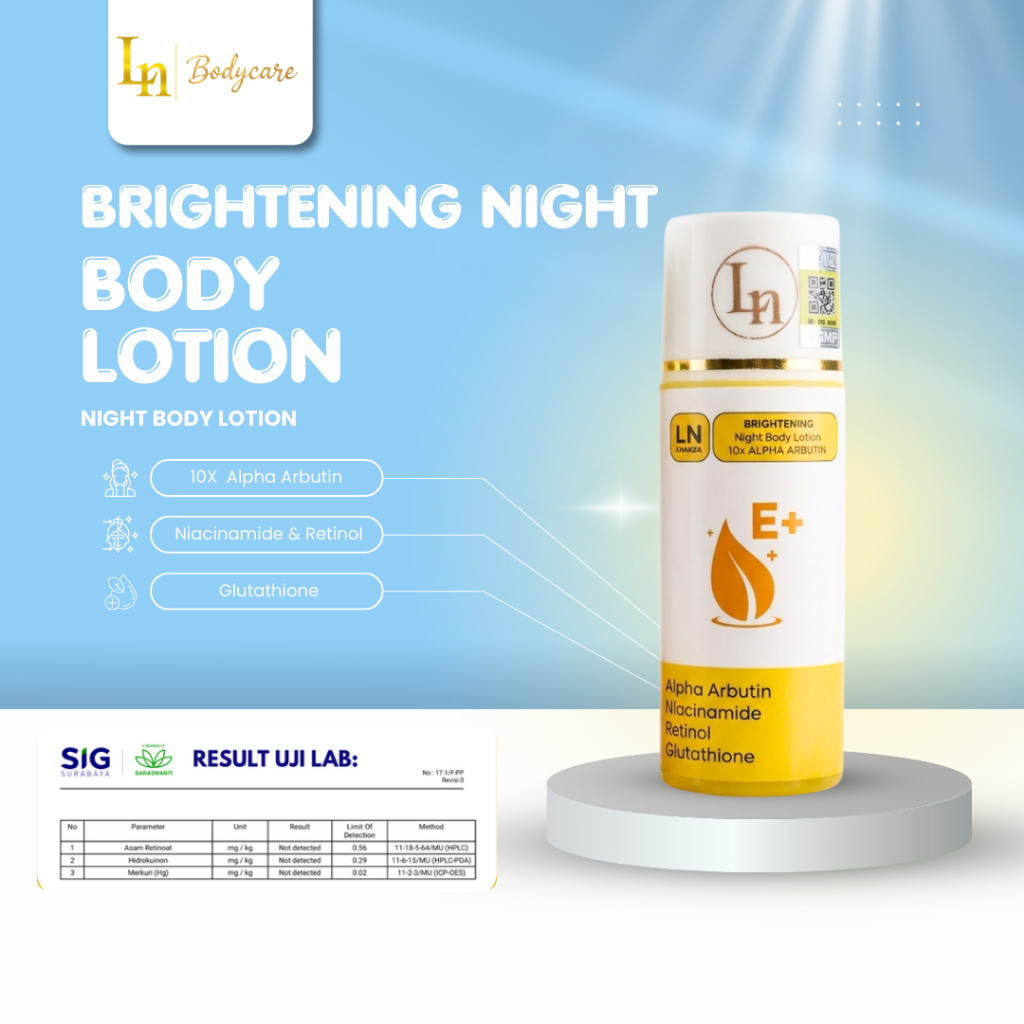 [HB MALAM] Lotion Dosting 10% Alpha Arbutin 100ml HB Whitening Kulit BPOM Malam Mencerahkan Kulit Tu