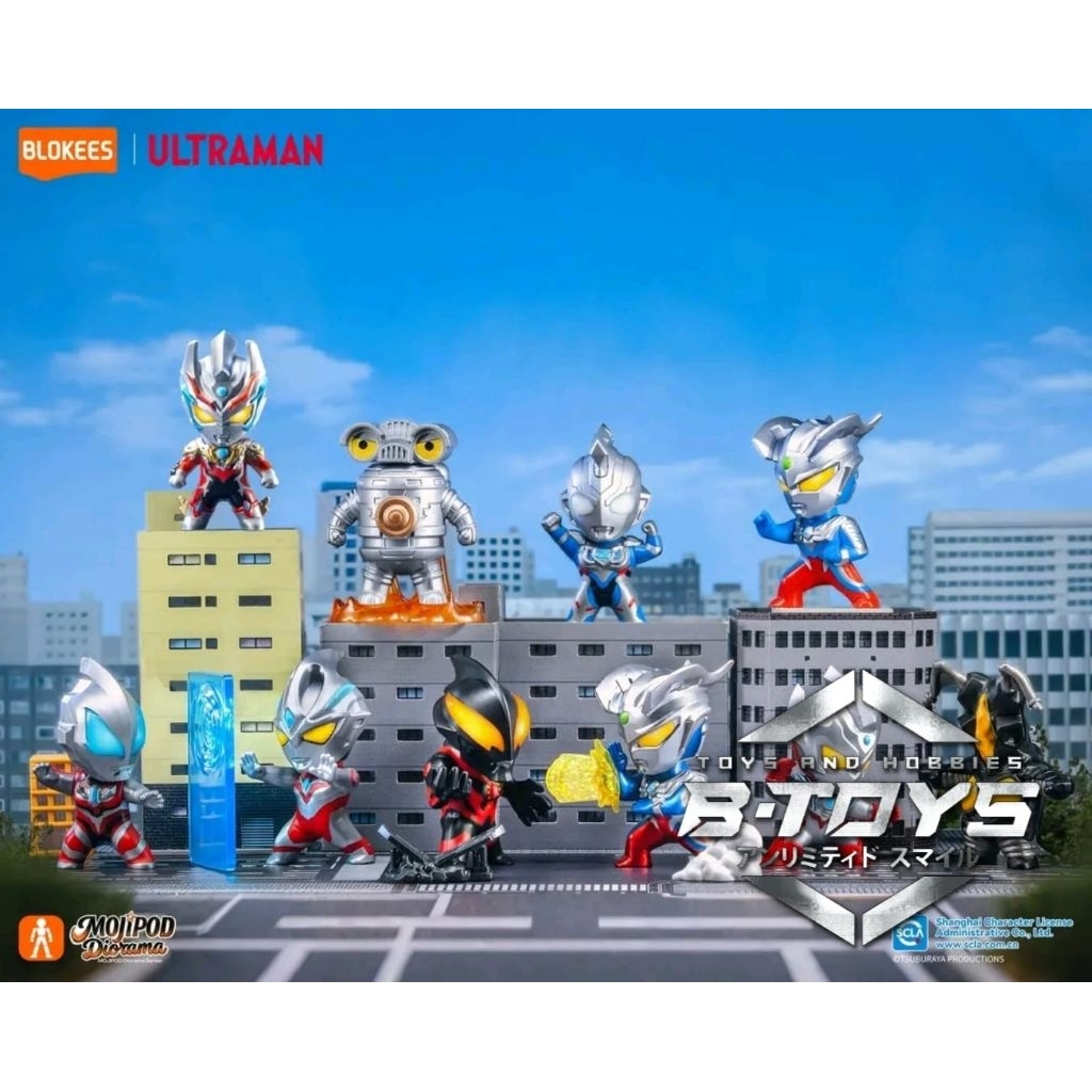 Blokees Ultraman Mojipod Diorama Ultraman Metro Guardian Blind Box Model Kit