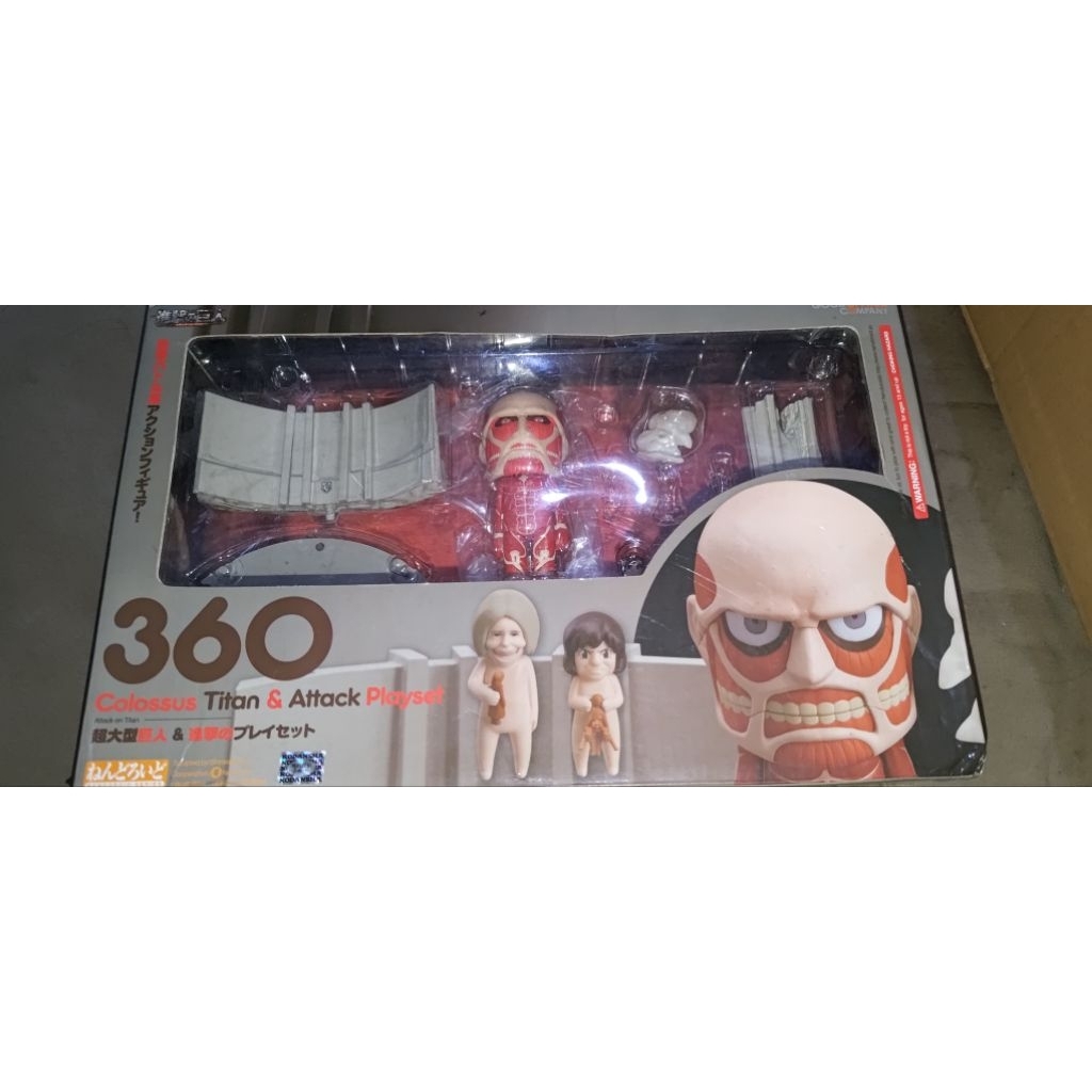 Nendoroid Colossus Titan & Attack Play Set BIB ORI