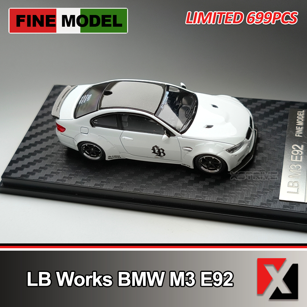 Fine Model 1:64 LB Works BMW M3 E92 White