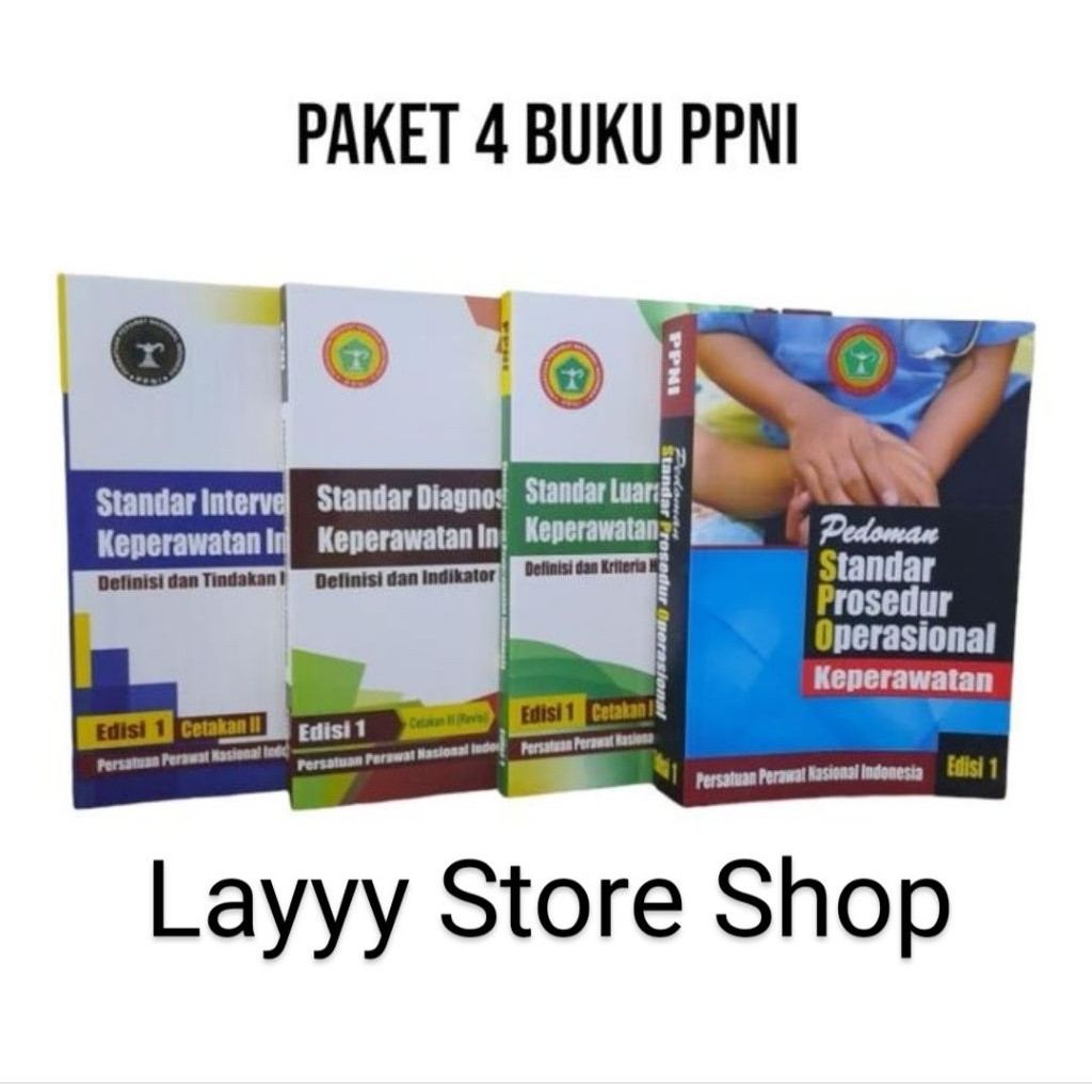 Paket 4 Buku PPNI: SIKI,SDKI, SLKI, PSPOK Edisi 1 - Keperawatan