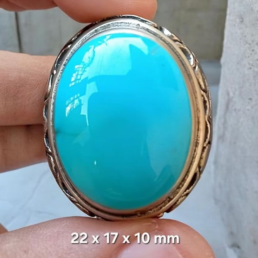 NATURAL PIRUS BIRU PERSIA NAISYABURI BIRU POLOS