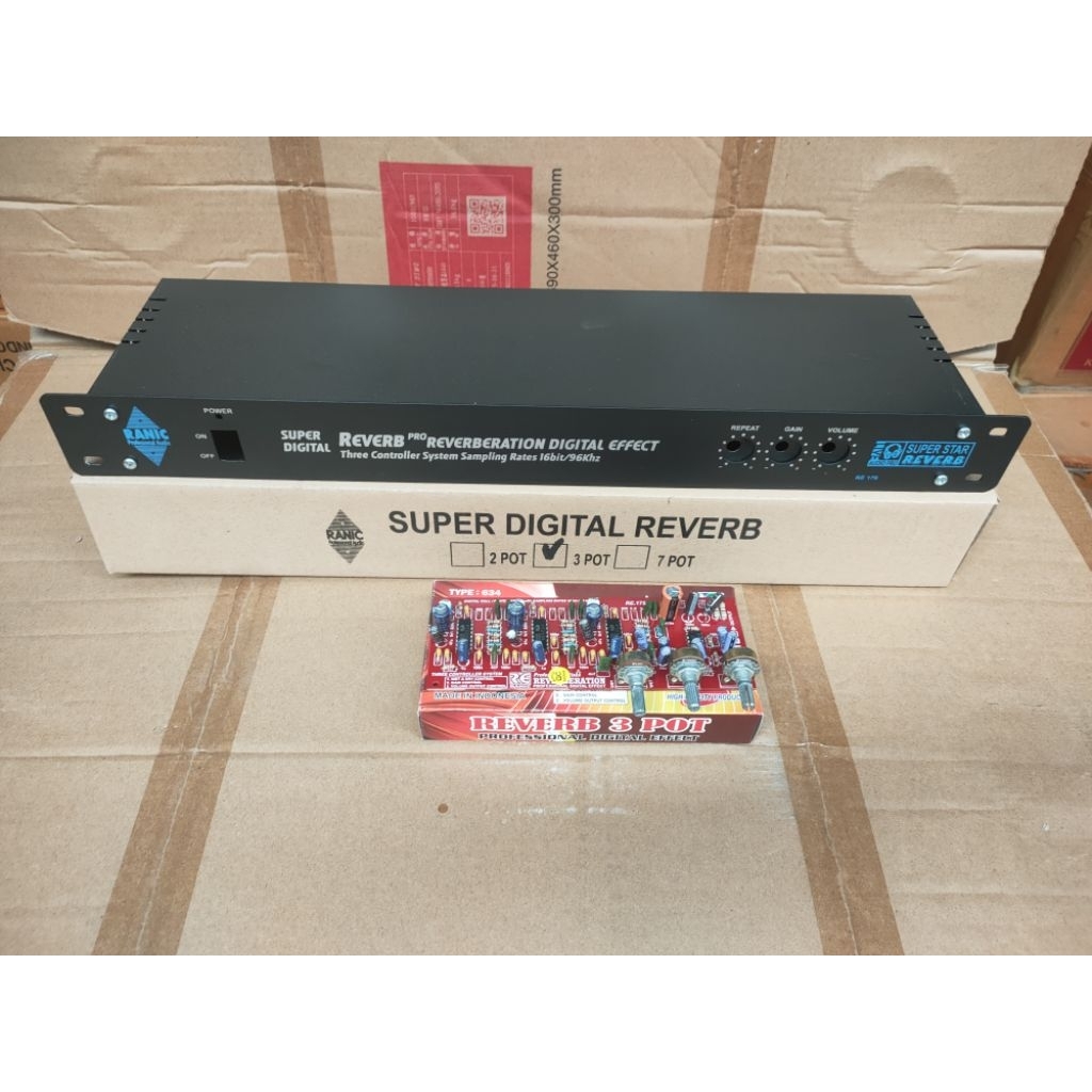 Kit Dan Box Echo Reverb 3 Potensio
