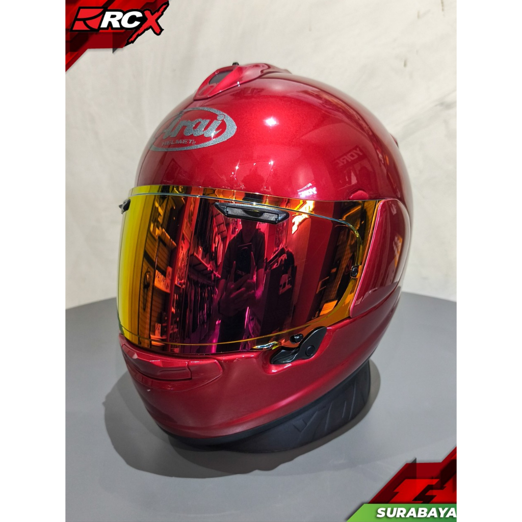 HELM ARAI VECTOR X CANDY RED BEKAS SECOND ORIGINAL SIZE L