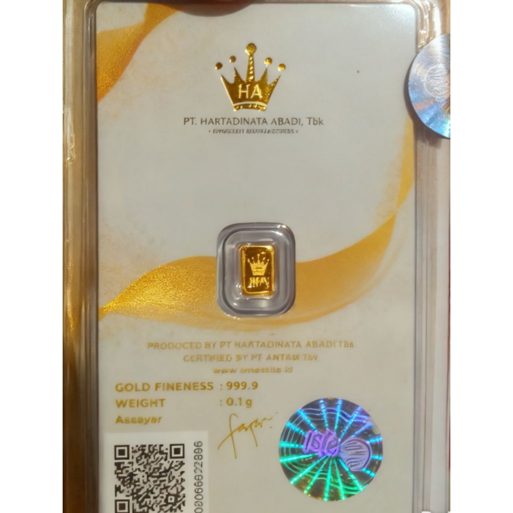 Emas Batangan Micro Gold 0.1 Gram