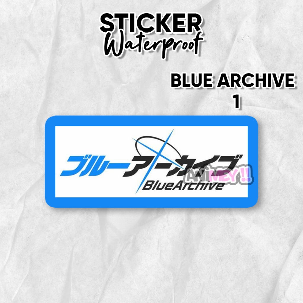 Stiker Logo Blue Archive Game Blue Archive / Sticker Anime Waterproof