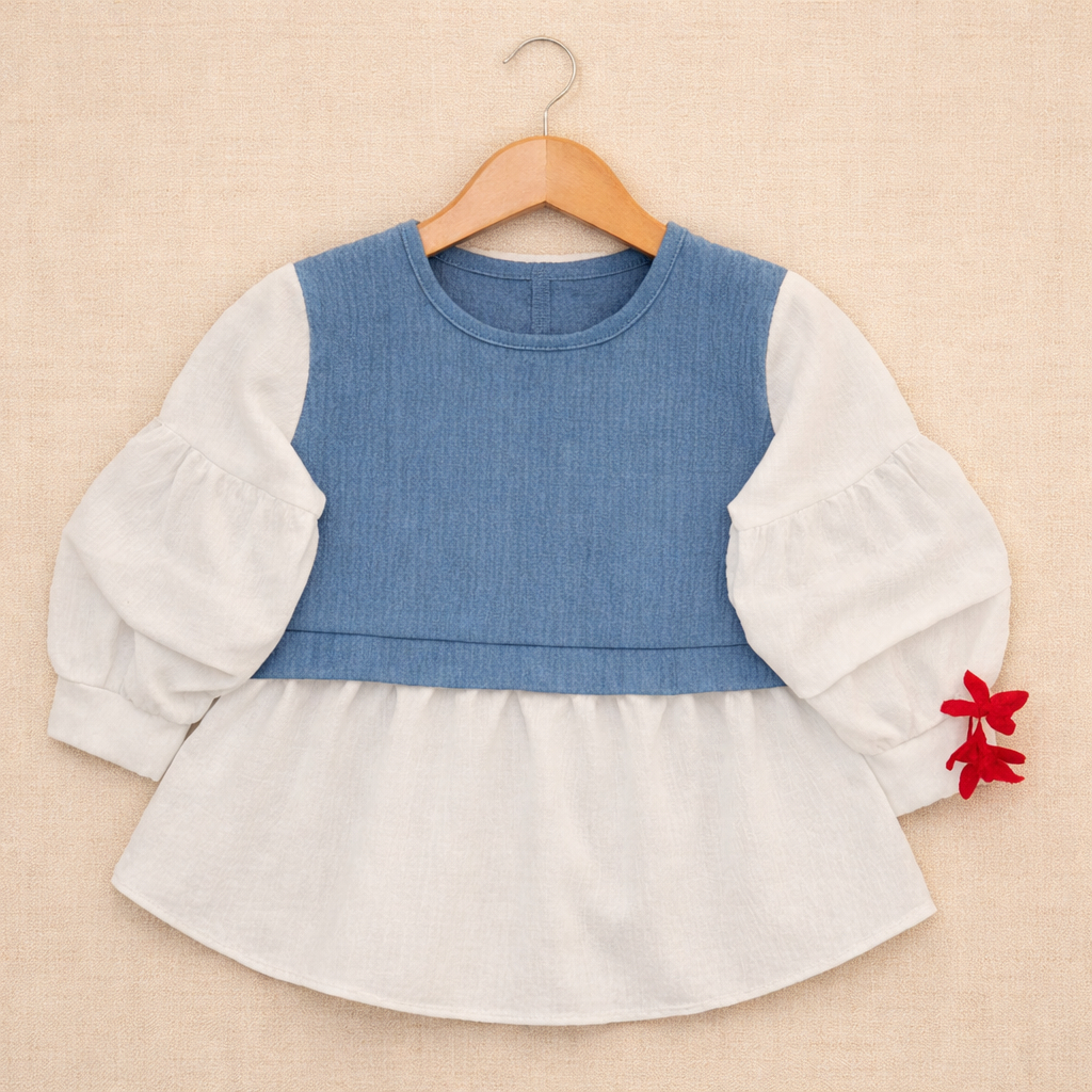 Multiwarna - Atasan Anak Perempuan | Blus Anak Kekinian Crinkle Airflow | Atasan Blus | Baju Anak Bl