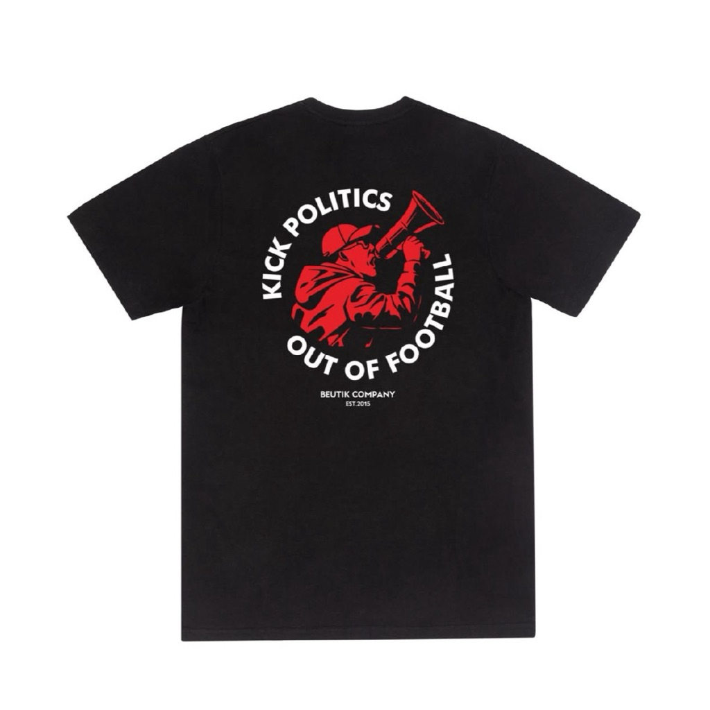 Tshirt Kick Politics | Black | Beutik Company