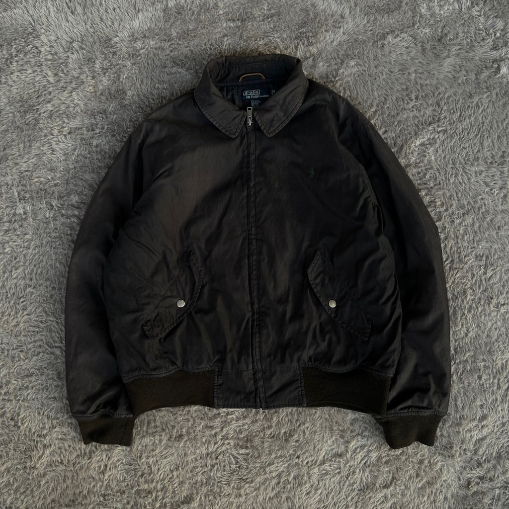 vintage harrington polo ralph lauren flight jacket
