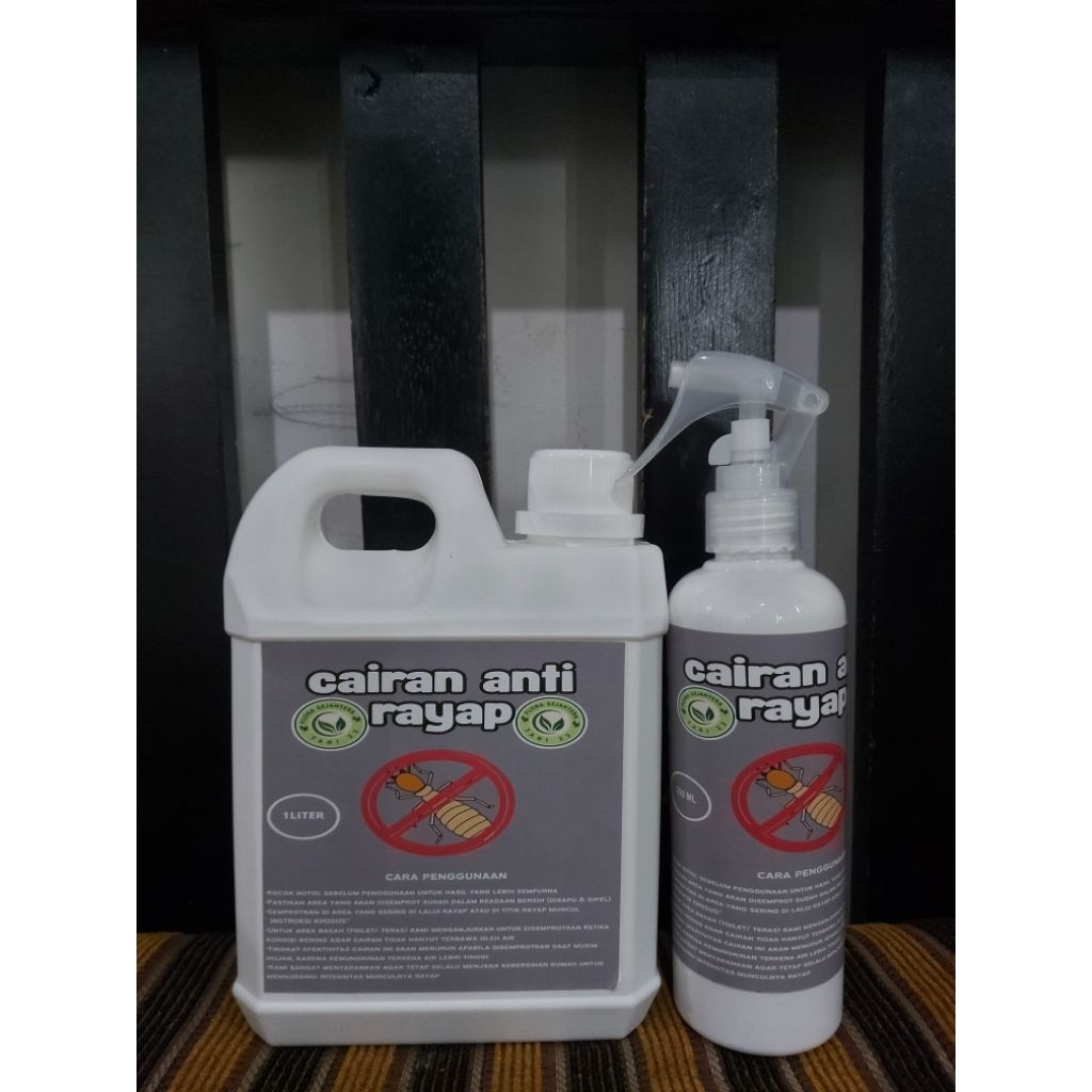 Cairan Pembasmi Rayap Ampuh - Anti rayap tanah, rayap kayu| 1LITER GRATIS 250ML