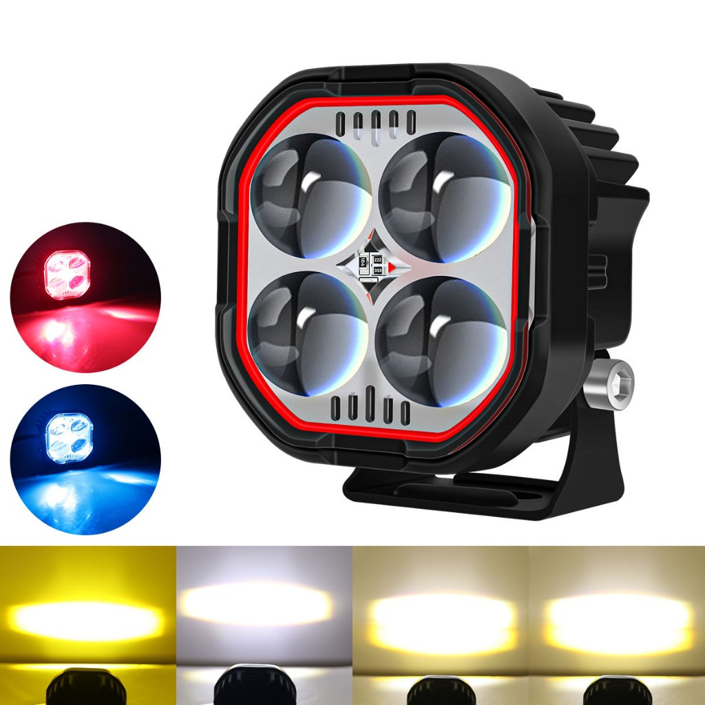Lampu Sorot LED Model Semanggi Baru untuk Kendaraan Listrik, Lampu Sorot untuk Motor Becak, Lampu Ja