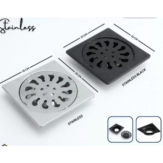 Flusso Floor Drain Afur Saringan lantai kamar mandi Saringan Got Anti Bau | 2850