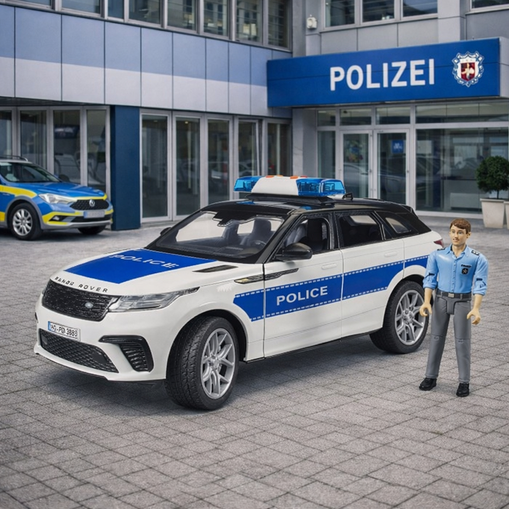 Bruder 2890 Range Rover Police Vehicle - Mainan Mobil Range Rover Polisi
