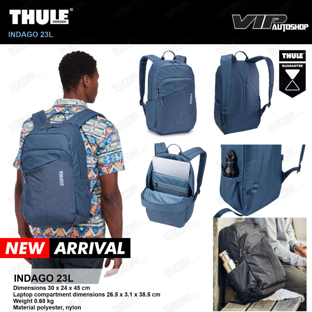 THULE Backpack Indago 23 L Tas Ransel Tas Laptop Outdoor Original Sekolah Kuliah