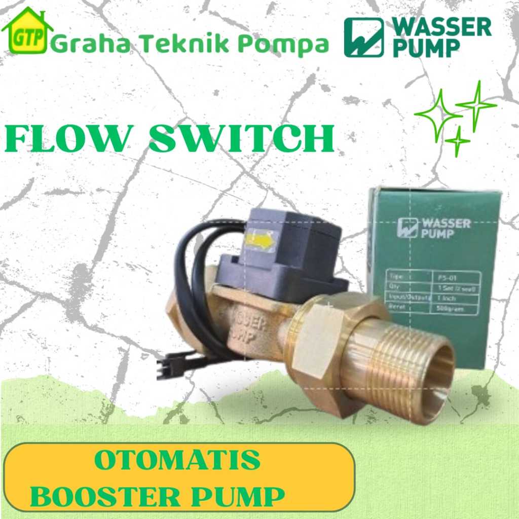 Otomatis Flow Switch Wasser 1" x 1" Otomatis Pompa Air