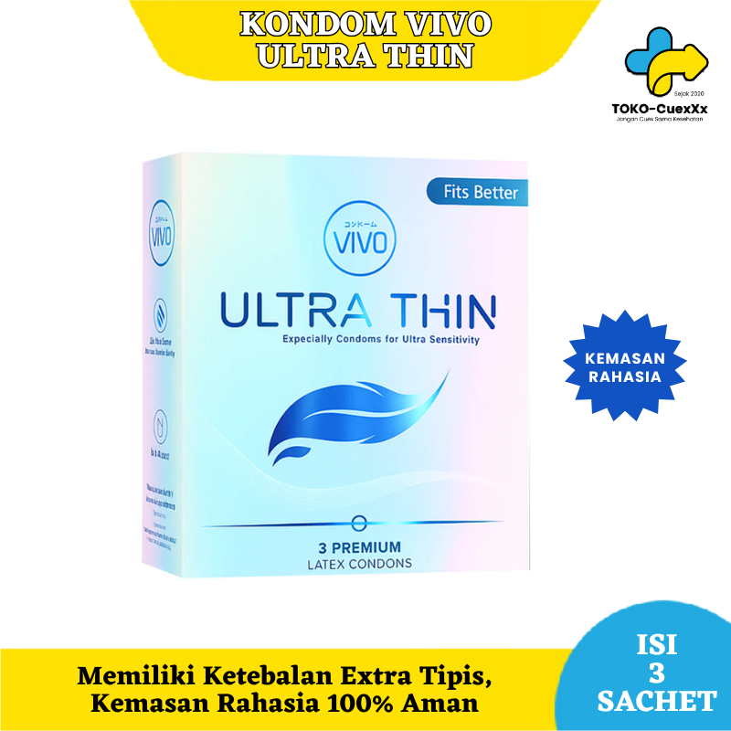 Kondom Vivo Ultra Thin Isi 3 Pcs Condom Tipis