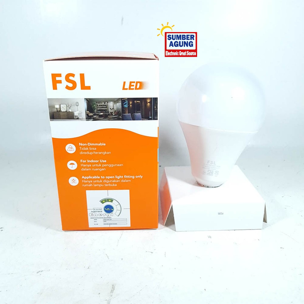 FSL Lampu LED 24W 6500K Lampu Bohlam Bulat Cahaya Putih 24 Watt Bohlam Bulb Nyaman di Mata