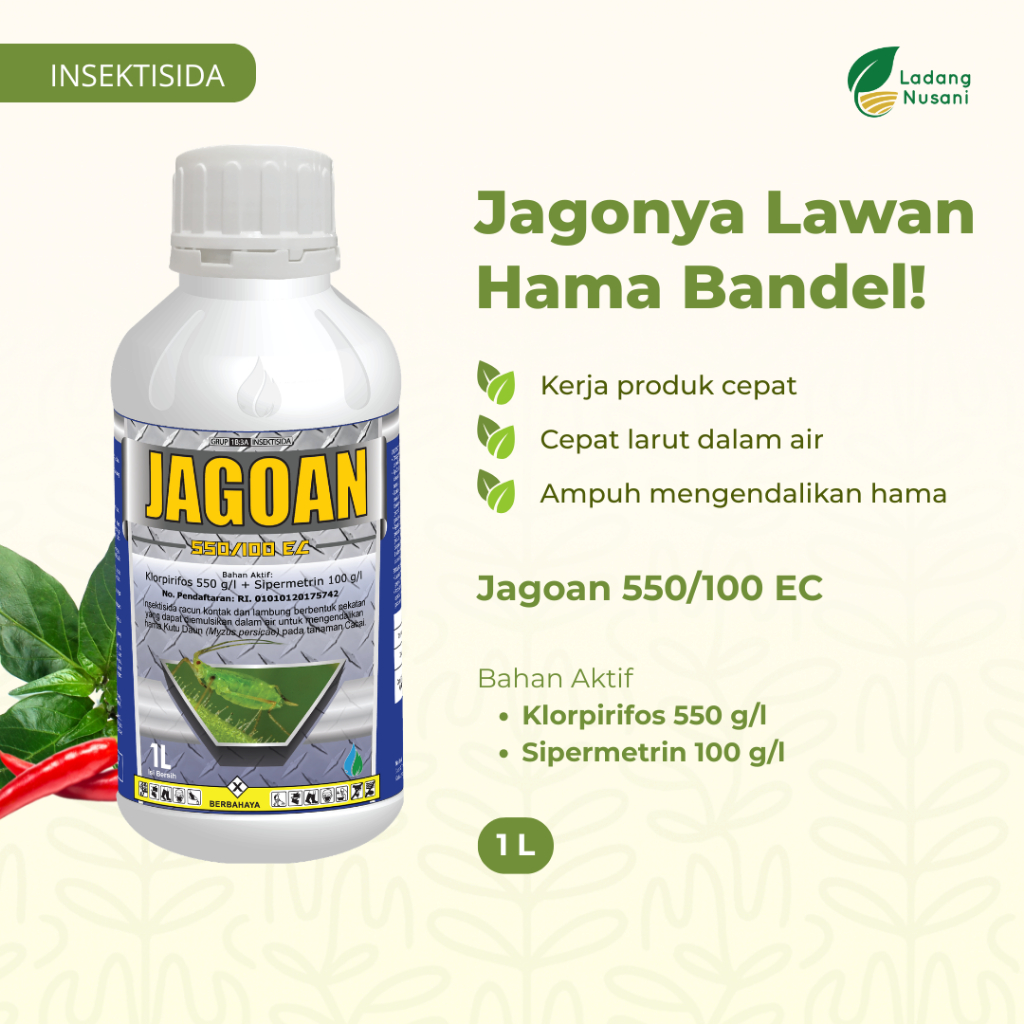 Insektisida Cair Pembasmi Hama Tanaman Cabai 1 Liter