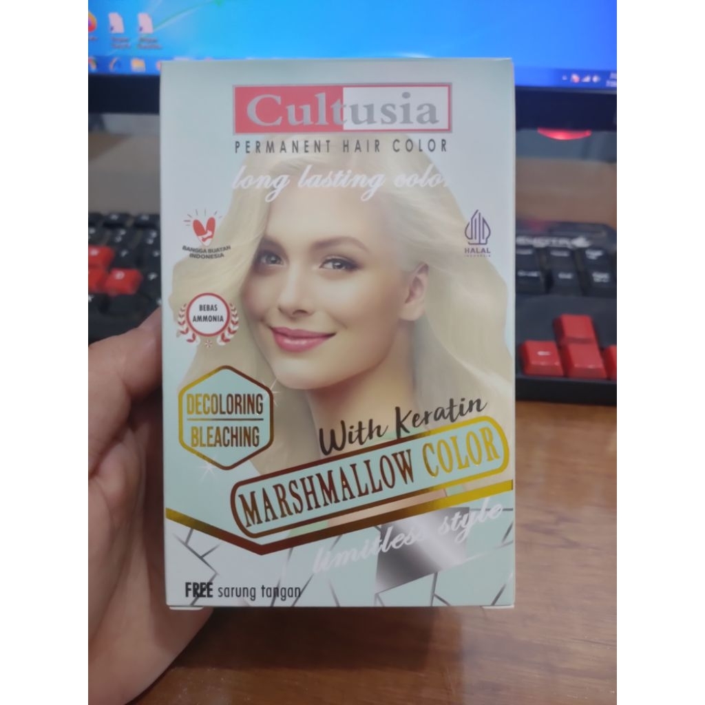 PASTI MURAH - CULTUSIA COLOR MARSHMALLOW - PASTEL COLOR - CAT RAMBUT - WARNA MARSHMALLOW - WARNA PAS
